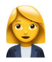 emoji administração feminino