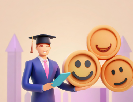 emoji estudante de administração masculino